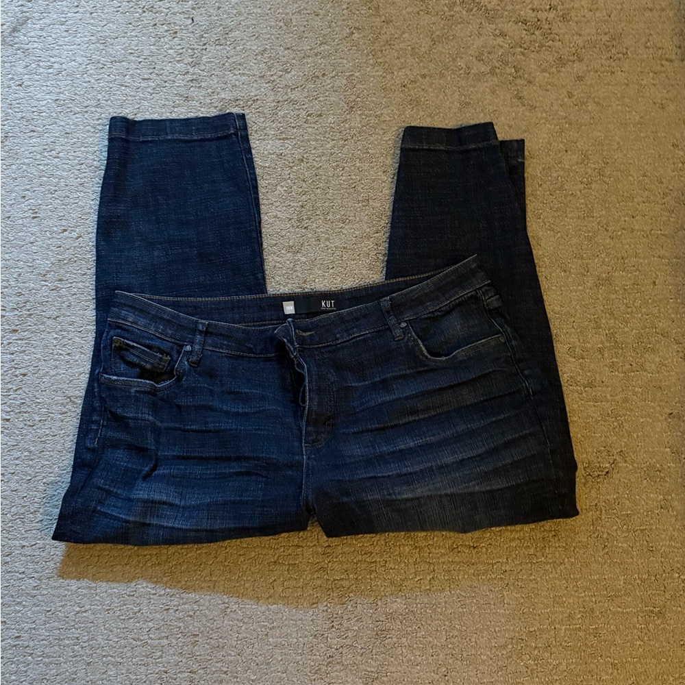 Kut from the Kloth Women's Indigo Straight Leg Jeans